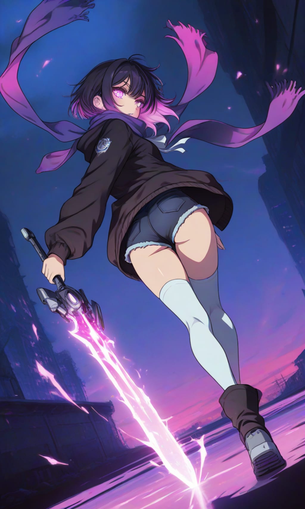 紫色が似合う女の子96