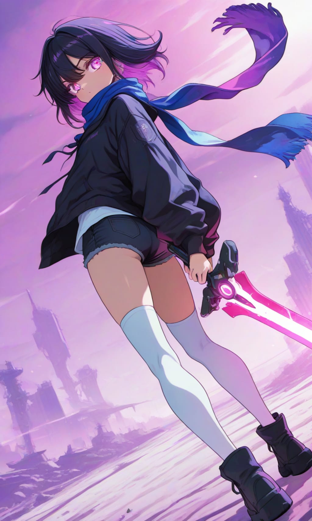 紫色が似合う女の子96