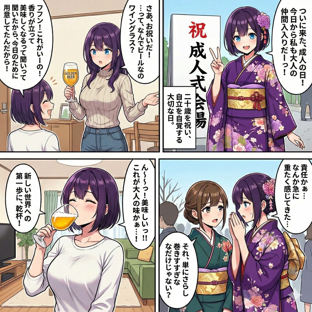 漫画　成人の日