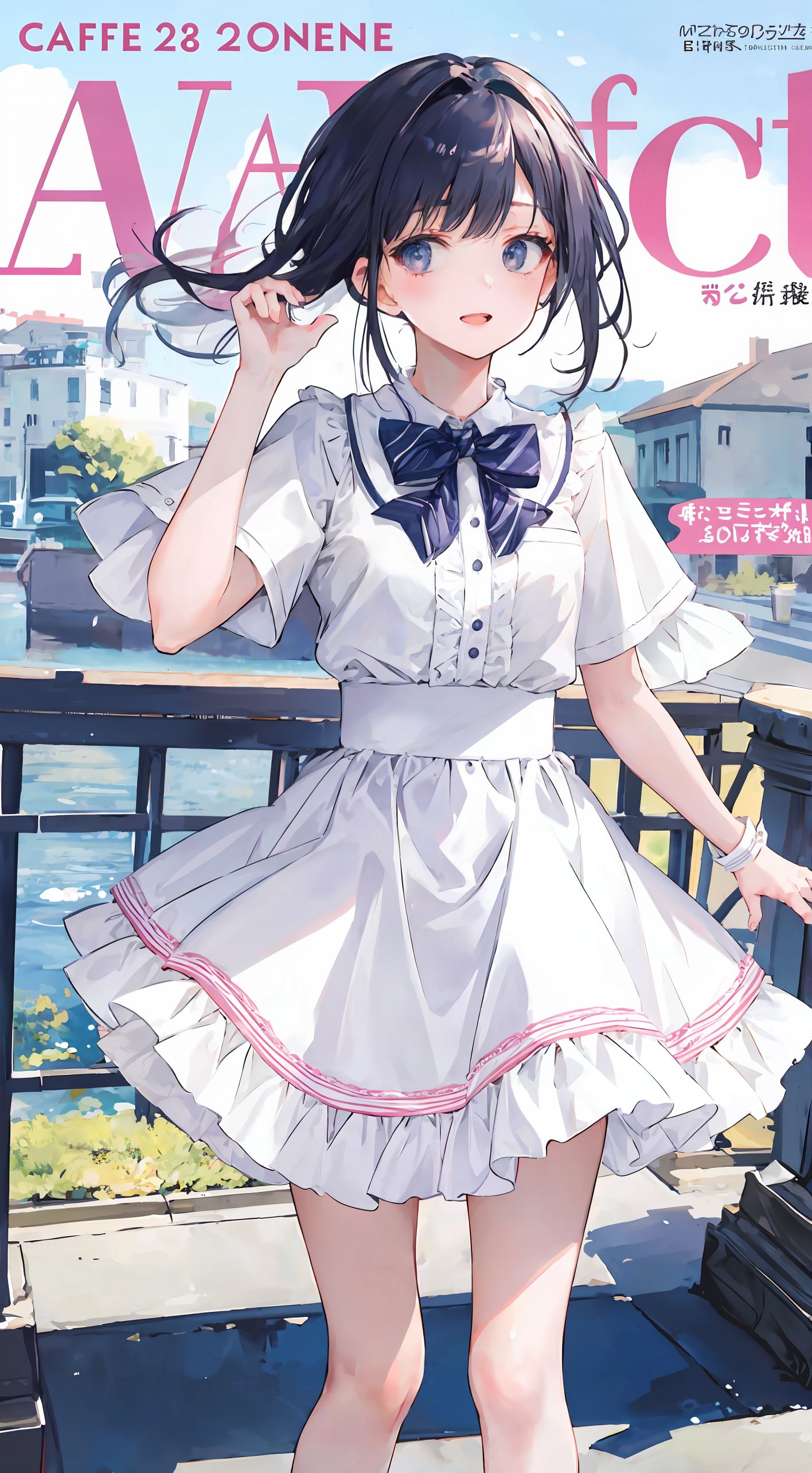 magazine風表紙絵 | の人気AIイラスト・グラビア
