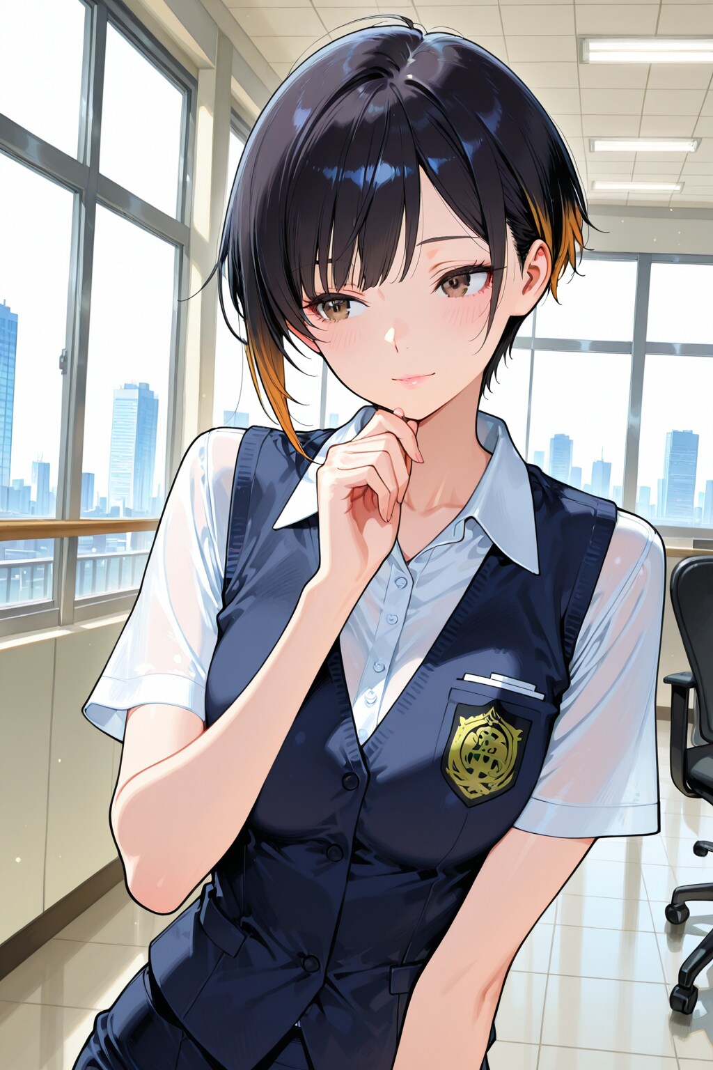 ベリーショートのお姉さん