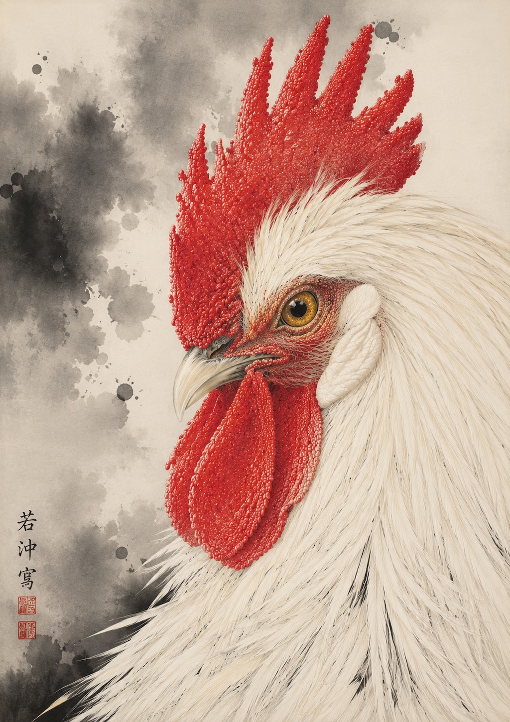 鶏（若冲風）
