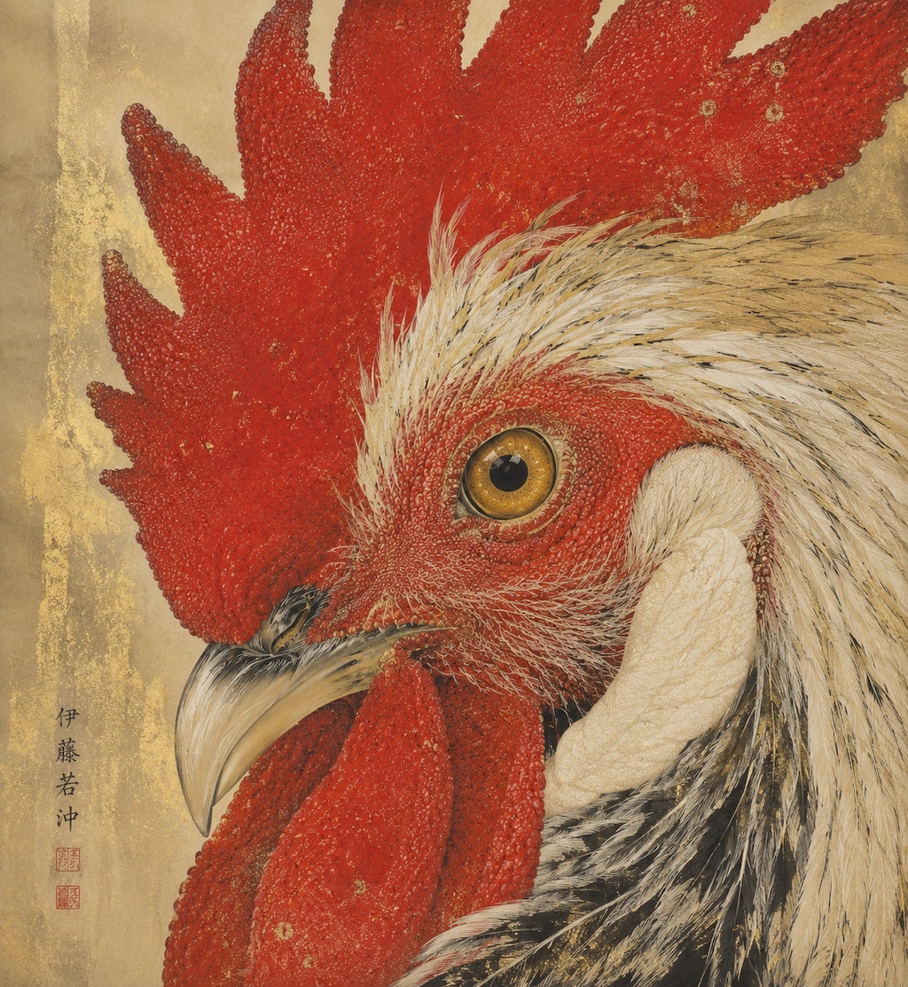 鶏（若冲風）