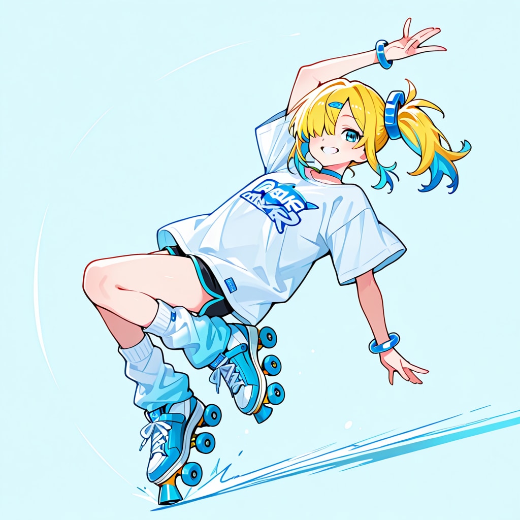 ローラースケート（うちの娘）