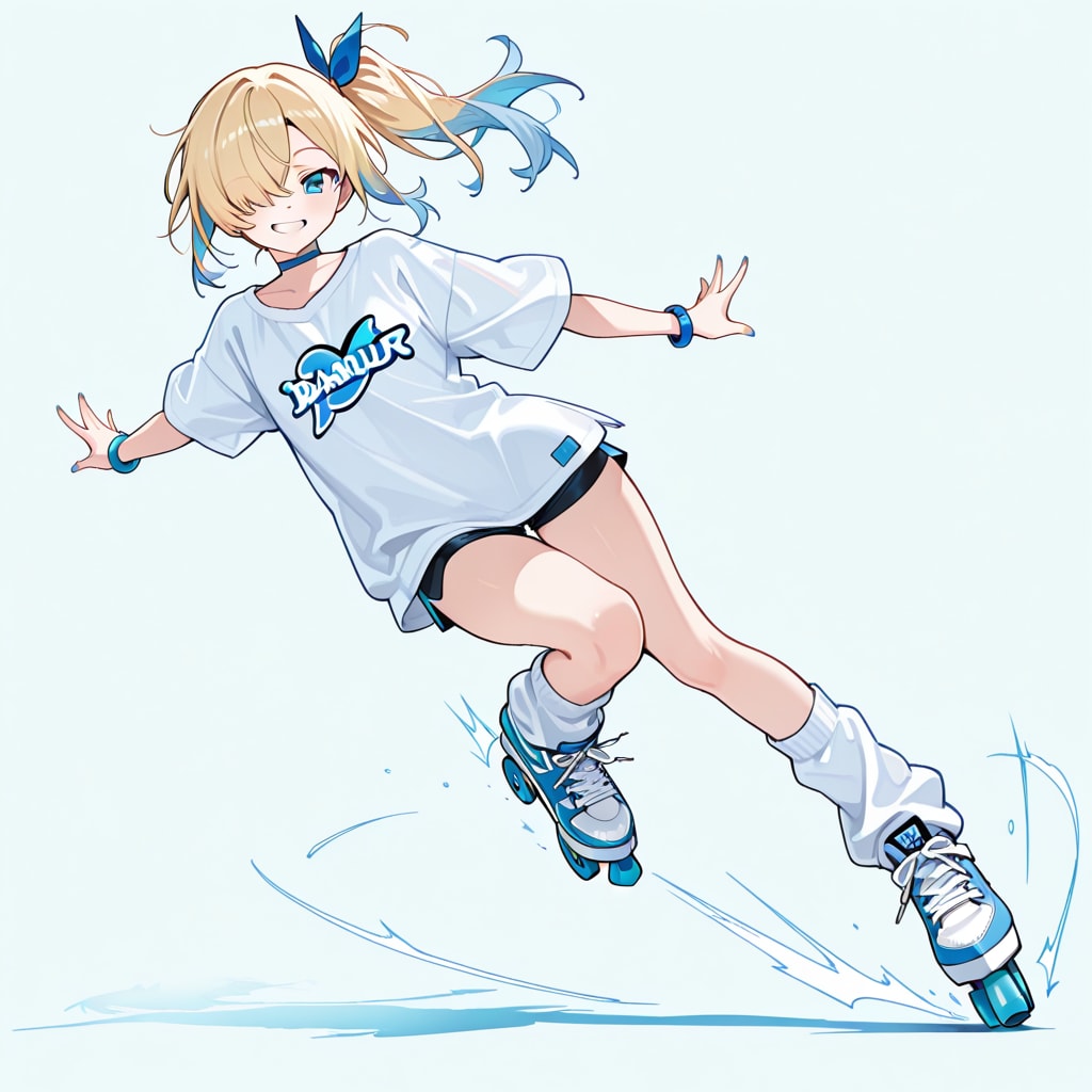 ローラースケート（うちの娘） | の人気AIイラスト・グラビア