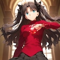 遠坂凛 ー Fate stay/night ー　( 画像生成済み在庫放出 ) 2枚目