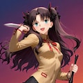 遠坂凛 ー Fate stay/night ー　( 画像生成済み在庫放出 ) 3枚目