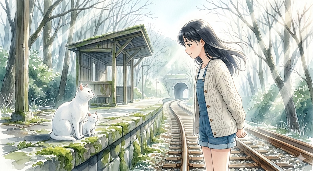 お散歩〜融光のエチュード、冬の廃線にて