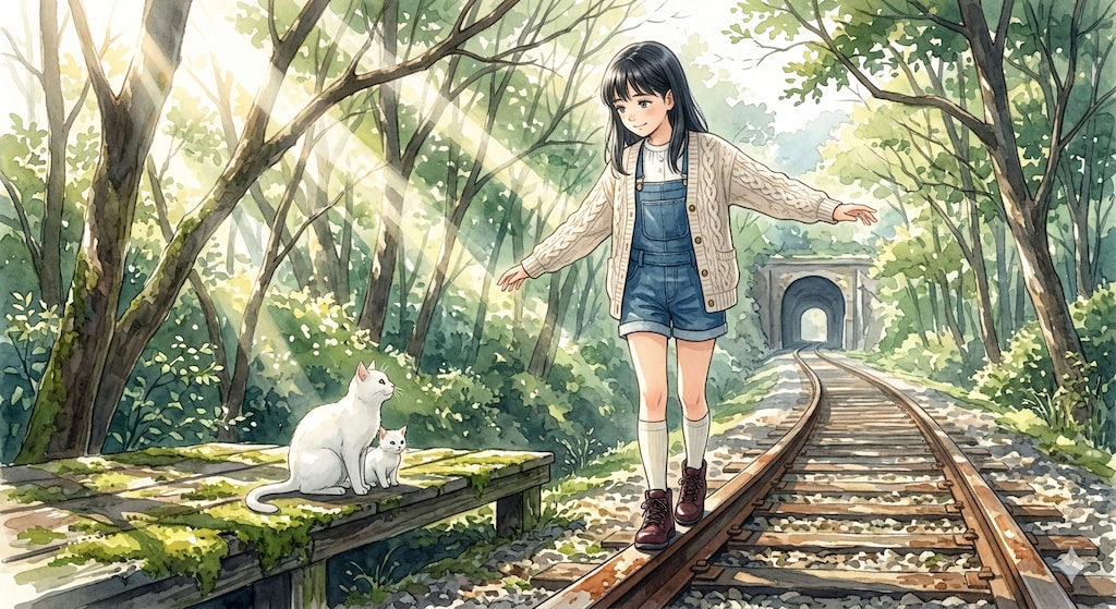 お散歩〜融光のエチュード、冬の廃線にて