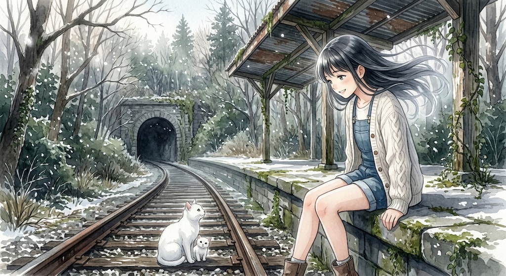 お散歩〜融光のエチュード、冬の廃線にて