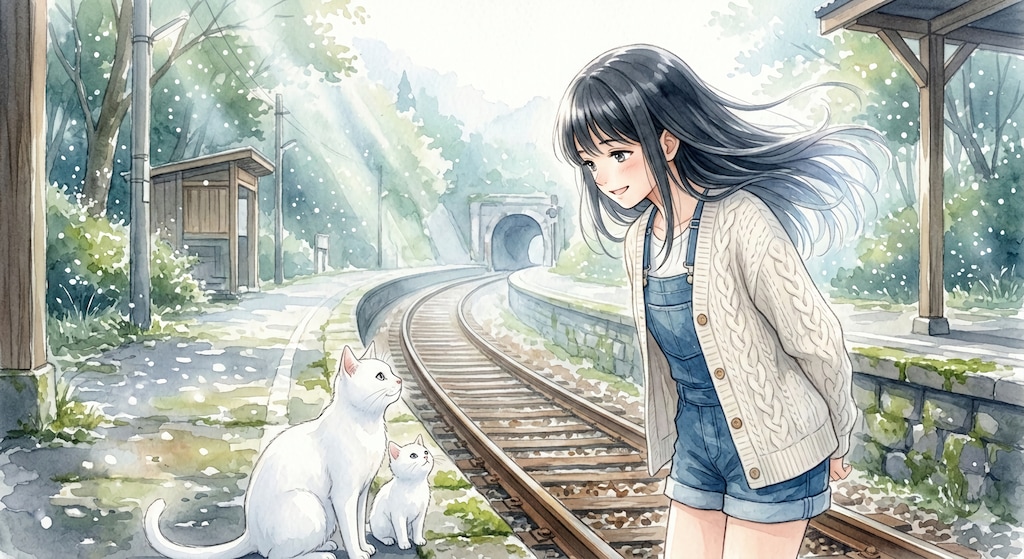 お散歩〜融光のエチュード、冬の廃線にて