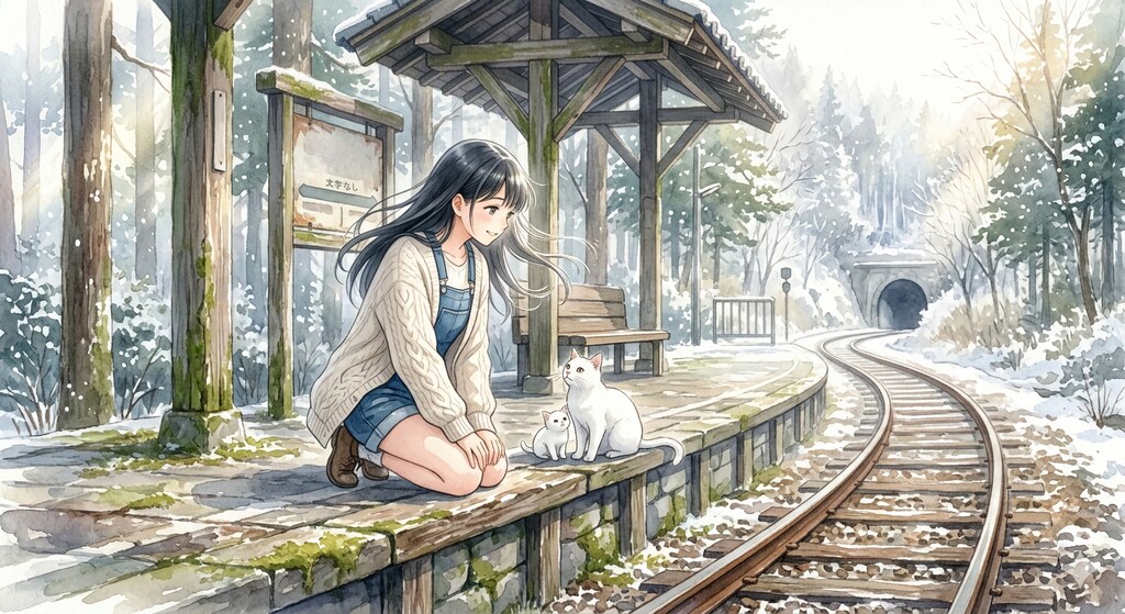 お散歩〜融光のエチュード、冬の廃線にて