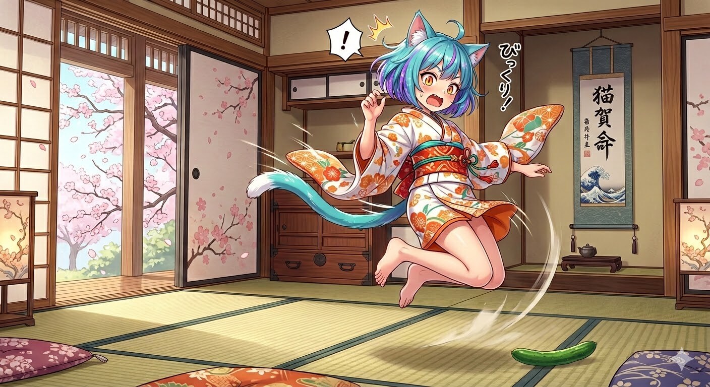 ミケちゃんもビックリ！ | の人気AIイラスト・グラビア