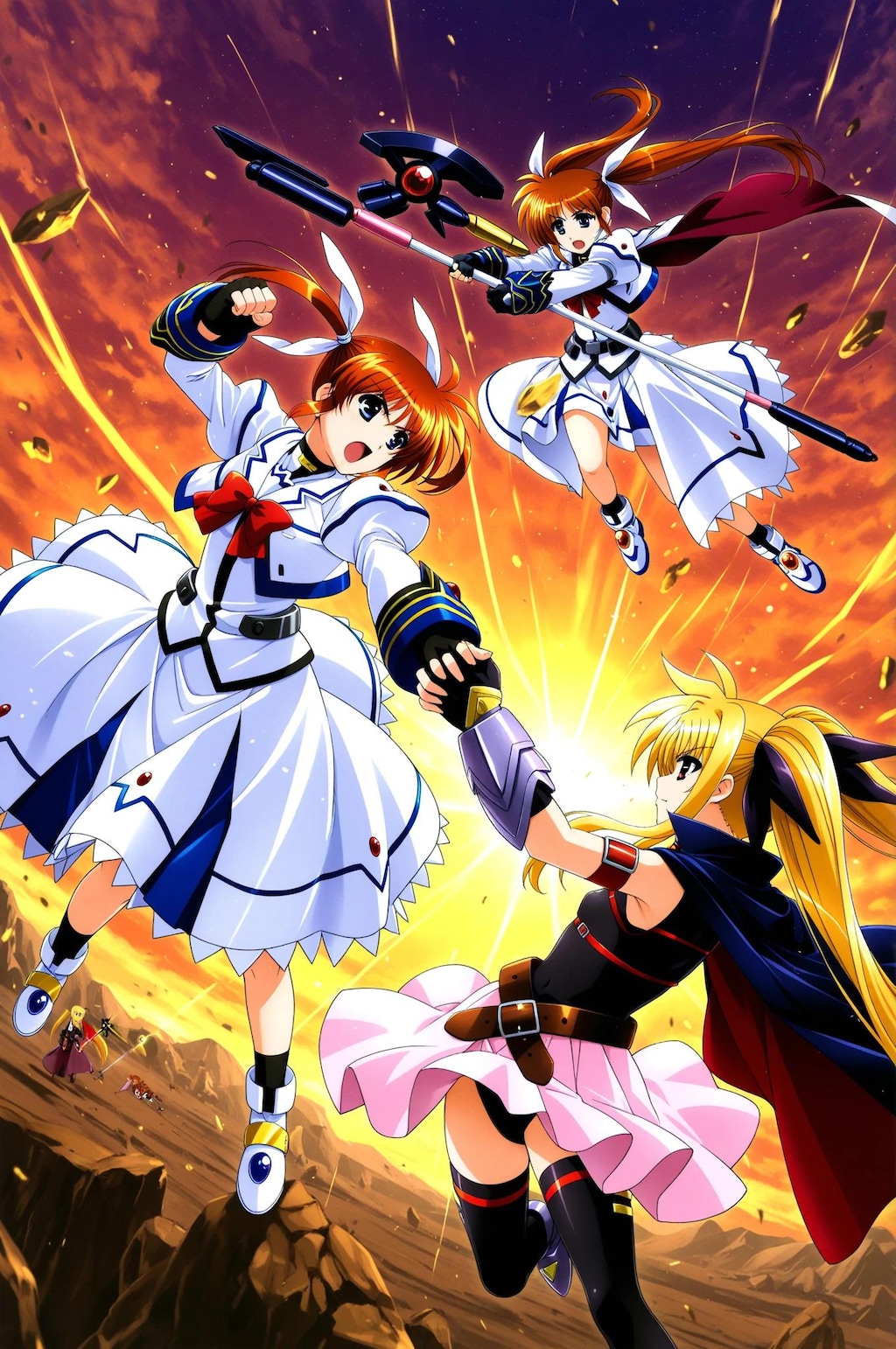 なのは➡　別の世界の私を連れてきたよ　フェイト➡　攻撃が激しい