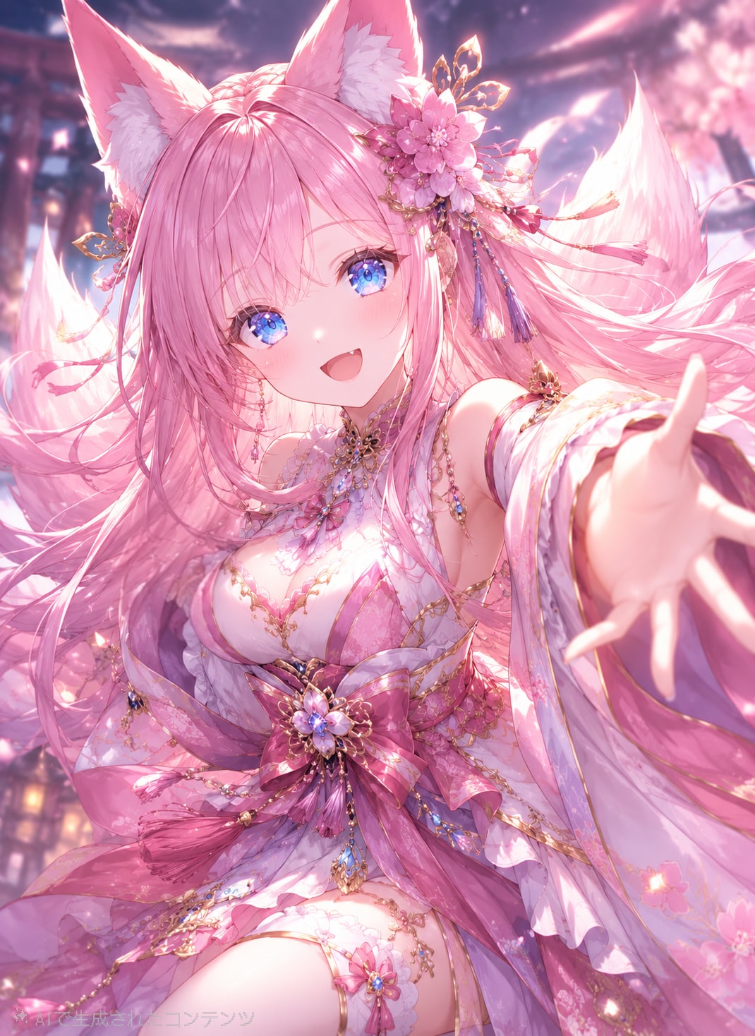 天狐〜💖 | の人気AIイラスト・グラビア