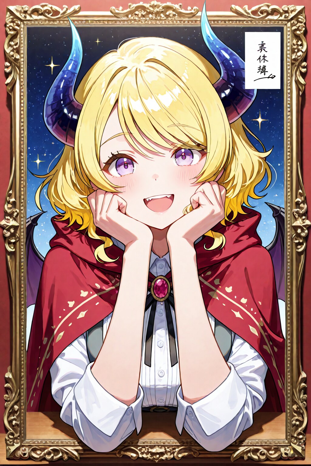 チェキ風イラスト