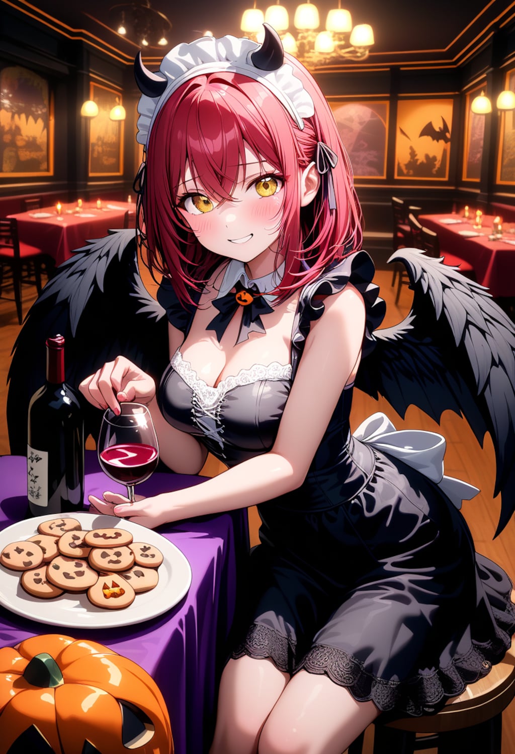 2人のハロウィンパーティー[days AI]