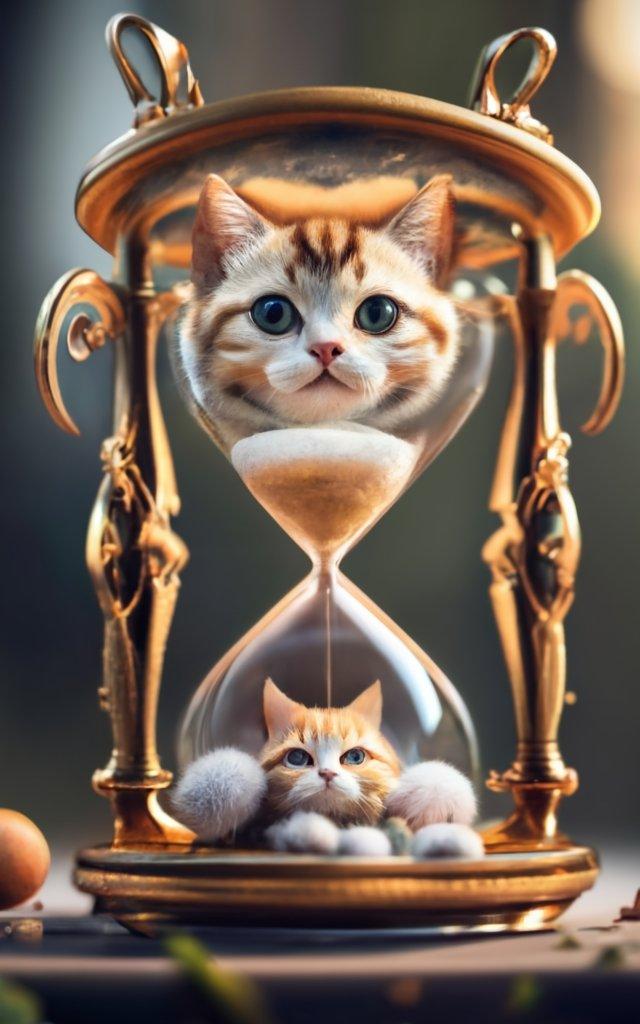 時の魔法にかけられた猫