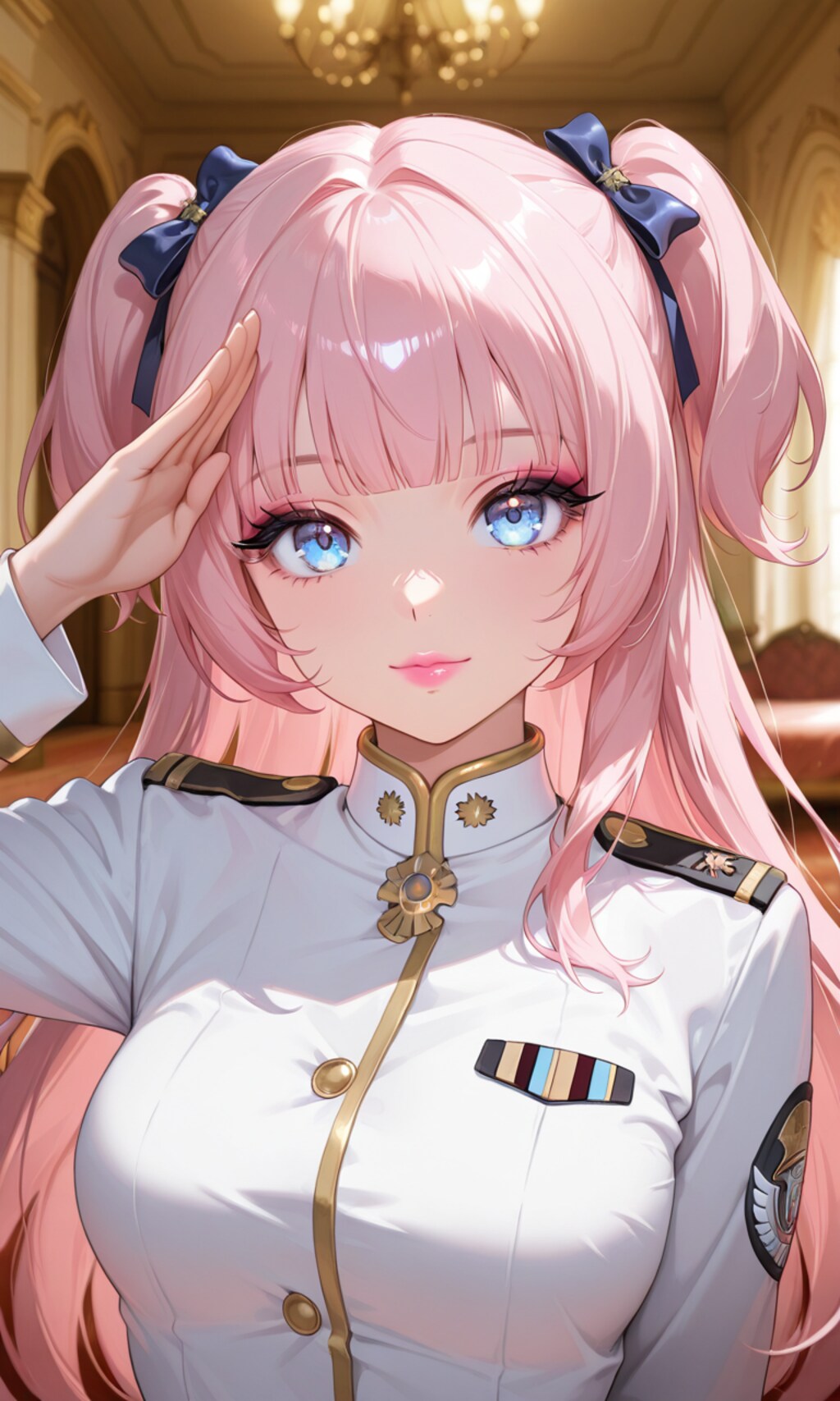 ツーサイドアップの軍人