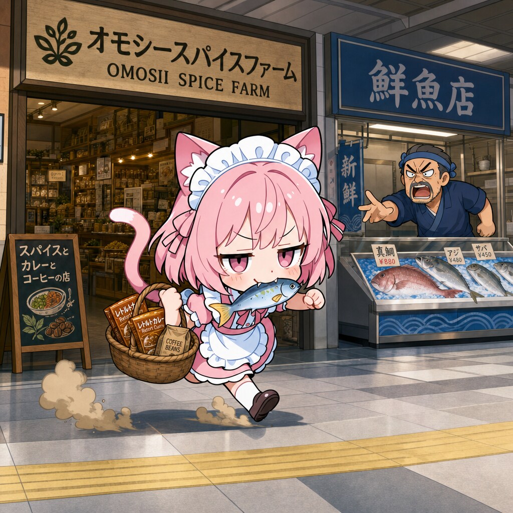 隣りが鮮魚店のオモシースパイスファーム！！