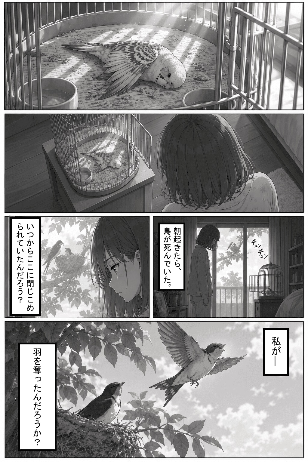 鳥が死んだ日【日常ドラマ短編】