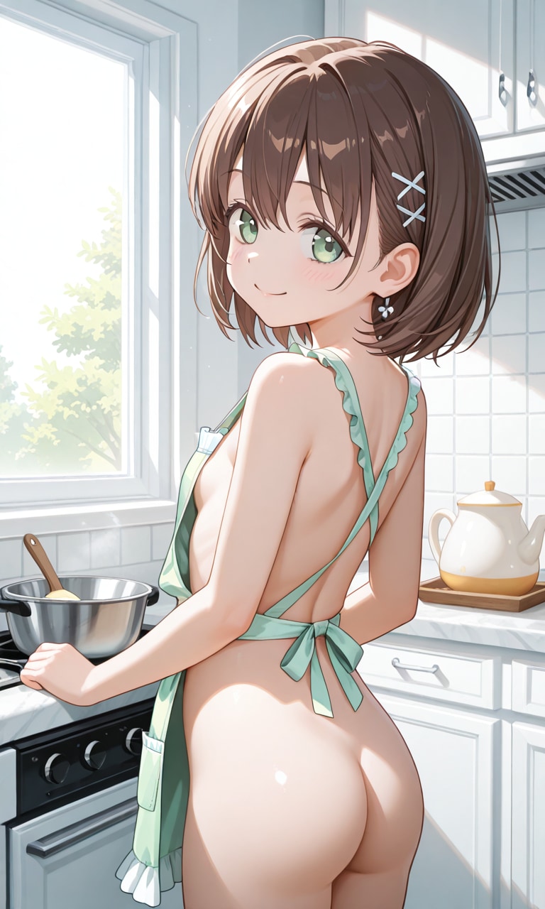 乙女。厨房の聖衣を纏い、黄金の雫に挑む。（リクエスト）