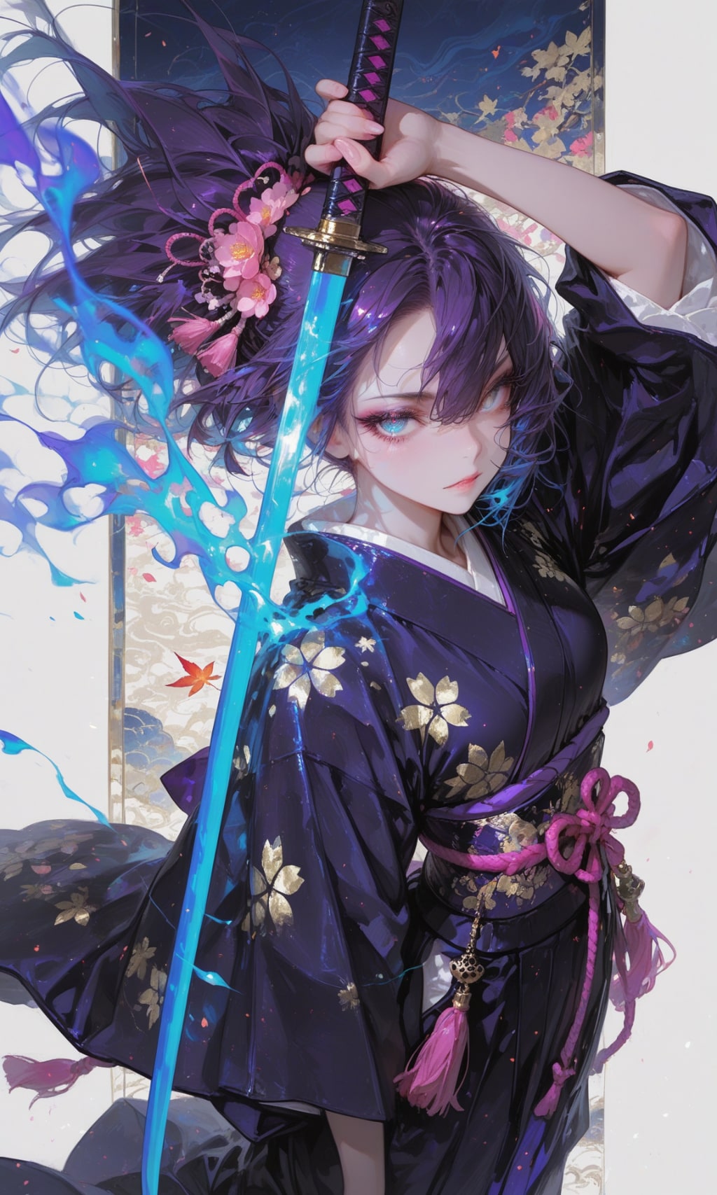 紫桜の青刃