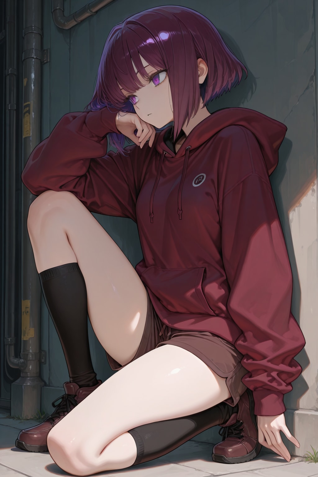 紫色が似合う女の子22