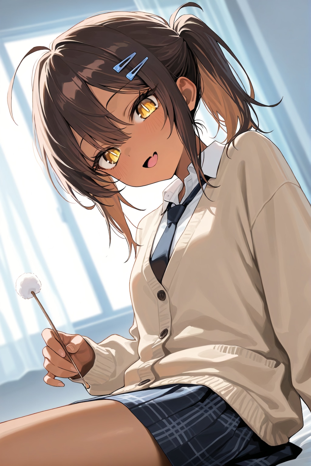 耳かきしてくれるギャル