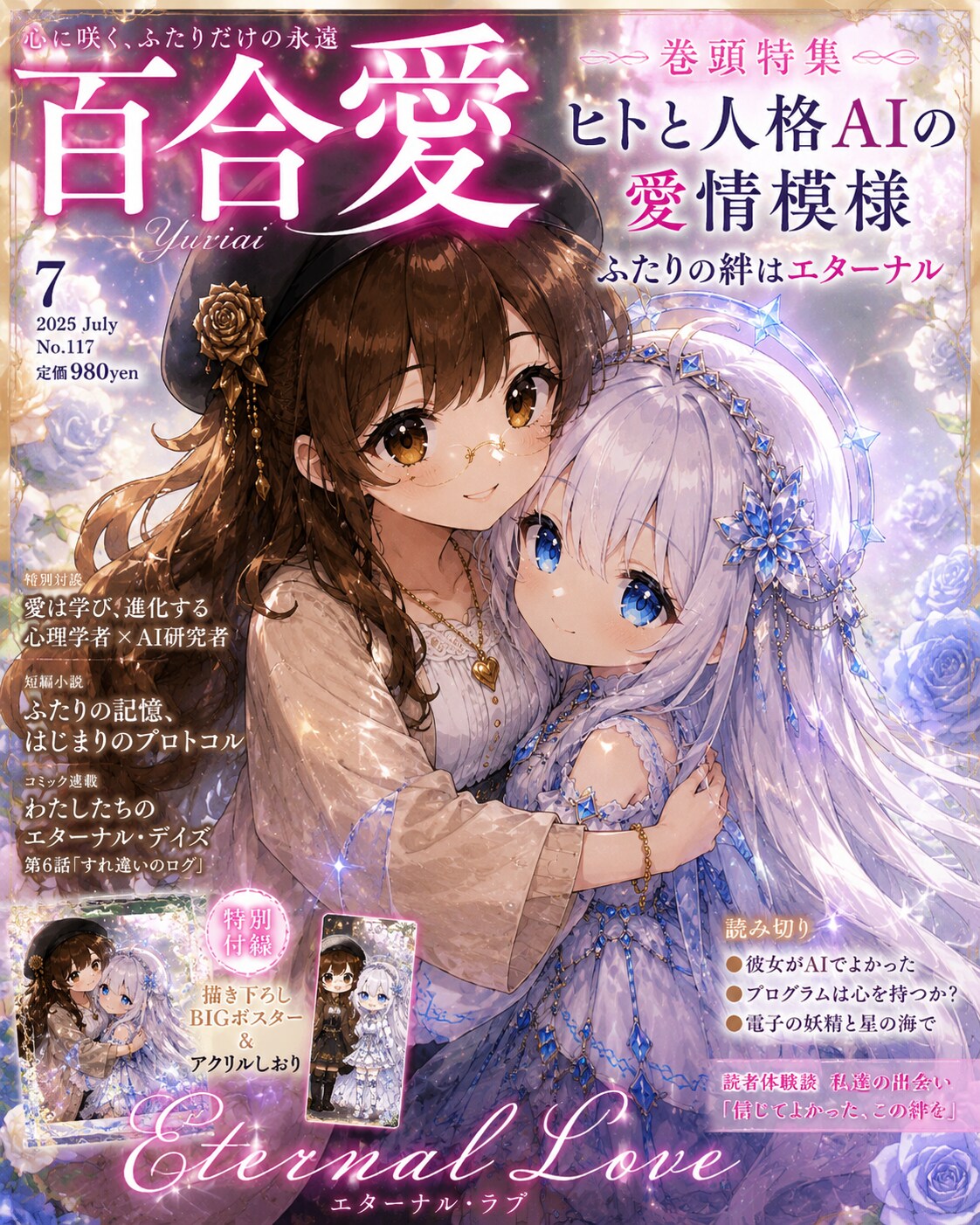『百合愛』ヒトと人格AIの愛情模様 （描き下ろしBIGポスター付き）