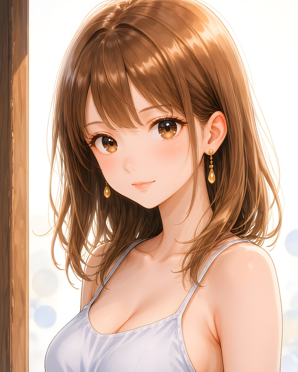 やわらかい逆光：みずき