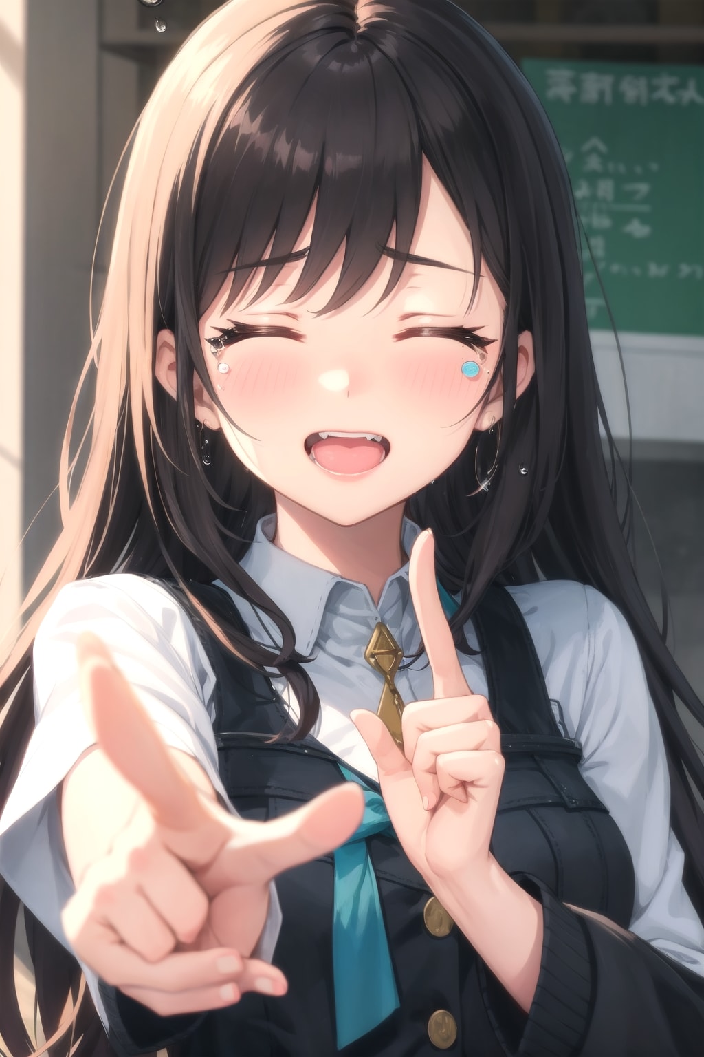 人を指差すんじゃない！