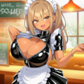 うちのコンカフェ　ドヤ顔でジッパー開 2枚目