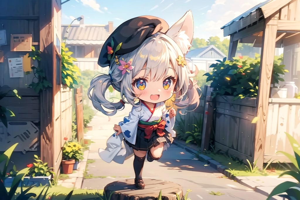 ウマ娘を見せたら、走り出した ちびちゃん。