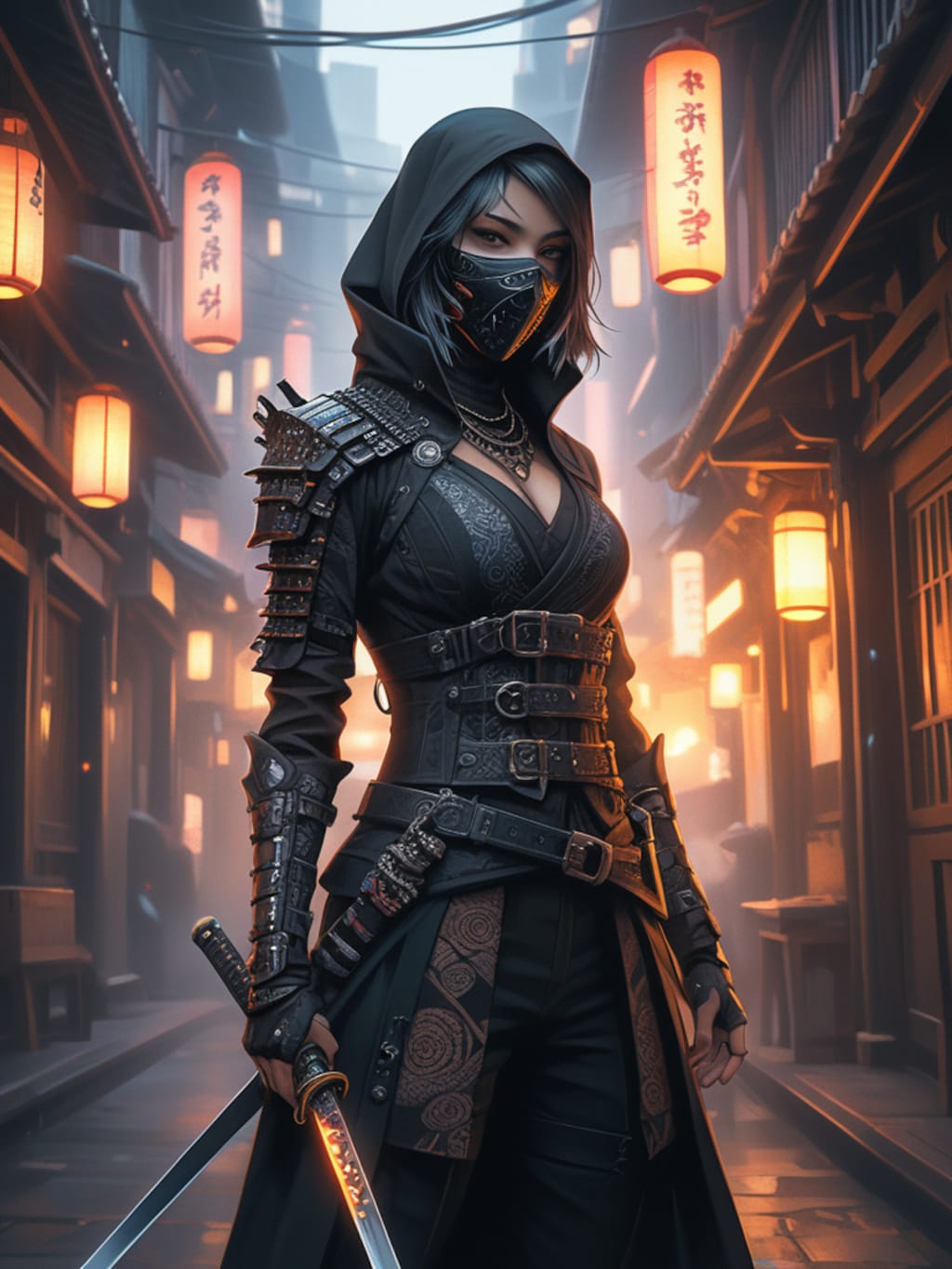cyber ninja Kunoichi