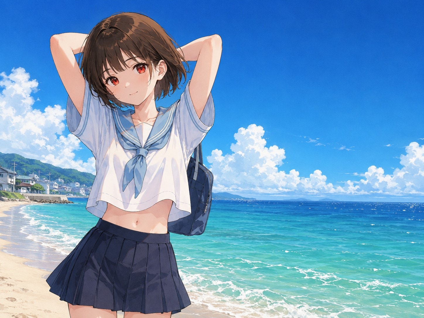 夏空と少女97