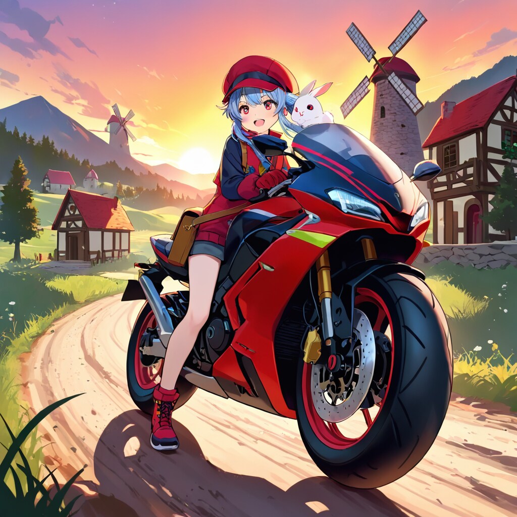 バイクと彼女
