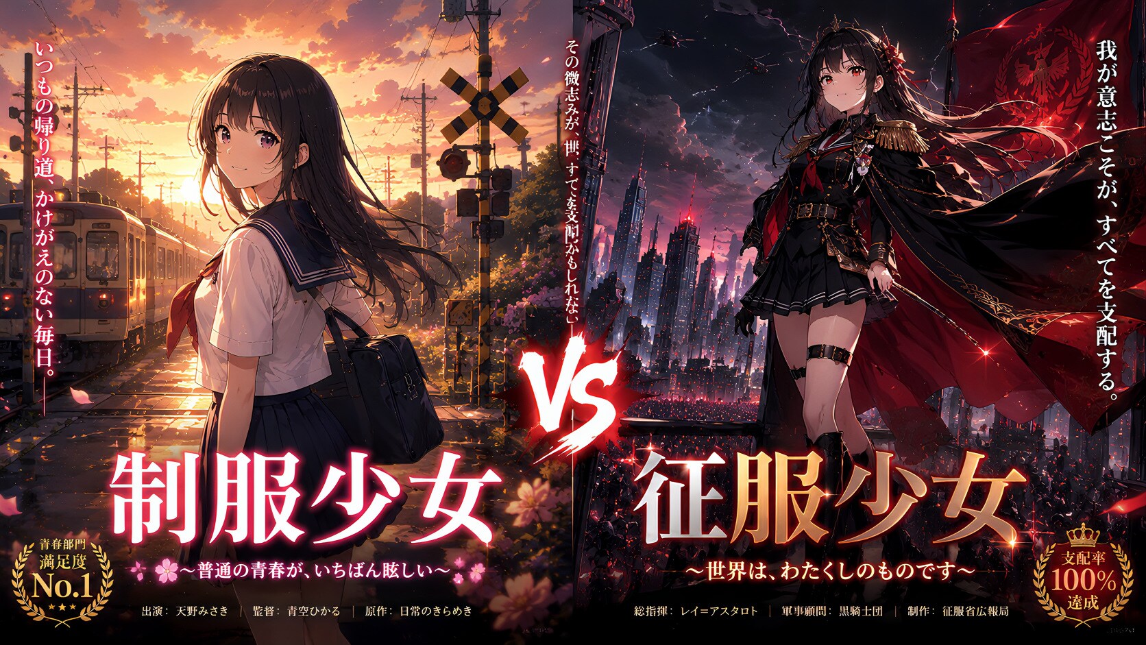 制服少女 → 征服少女