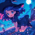 夜空を駆ける魔女 10枚目