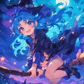 夜空を駆ける魔女 7枚目