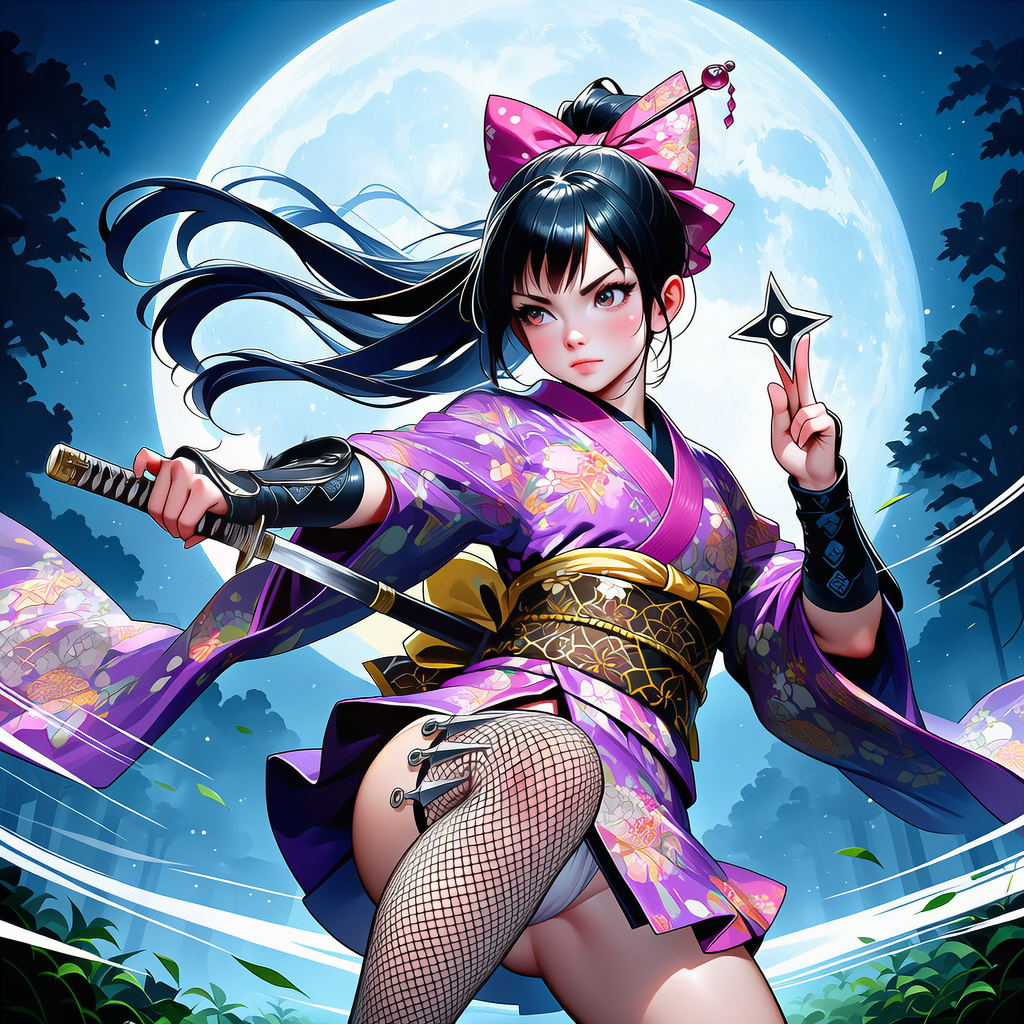 アクション くノ一