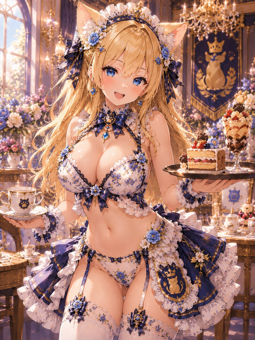 ロイヤルメイドカフェの猫耳メイドさん