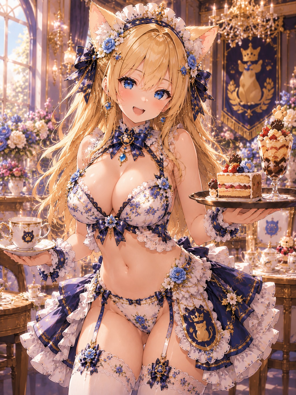 ロイヤルメイドカフェの猫耳メイドさん