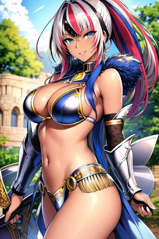 褐色ビキニアーマーギャル