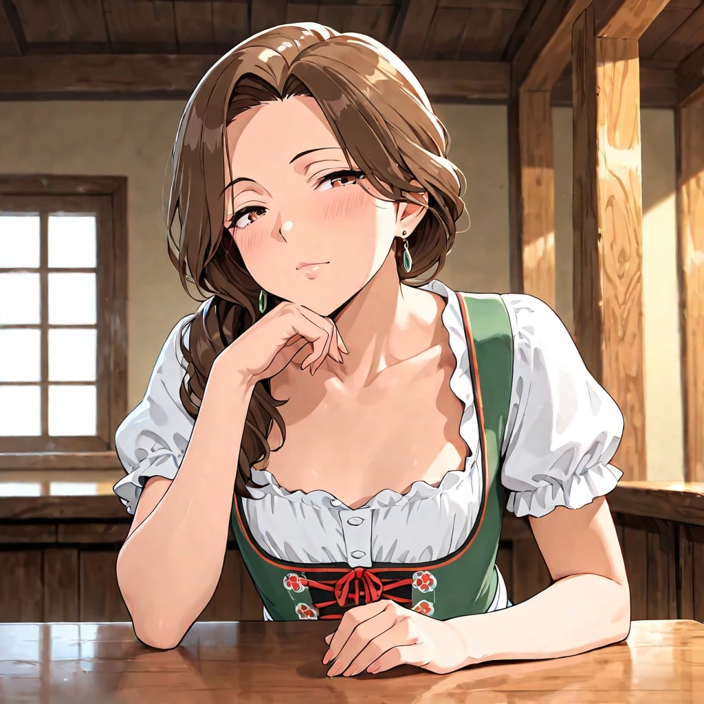 ディアンドルと平たい胸