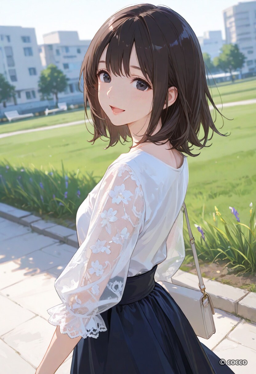 歩きながら