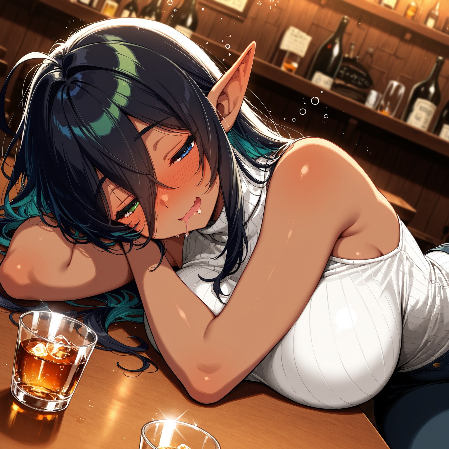 このジュース気持ちいい～♡