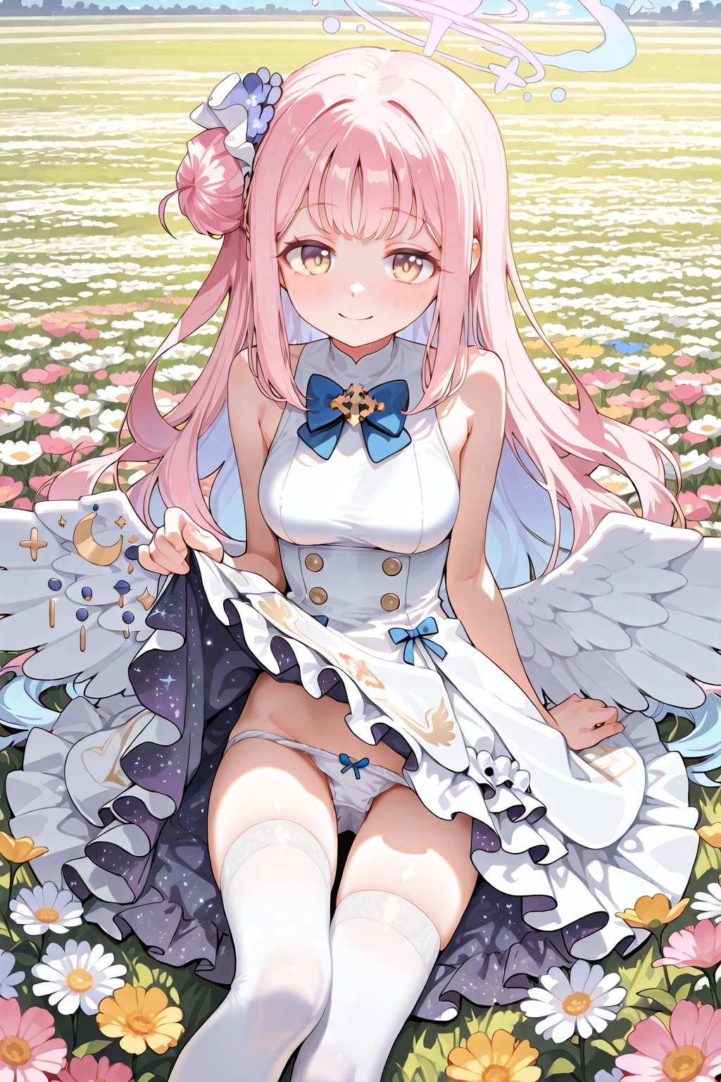 花畑とミカ