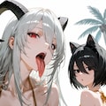 ヤギと猫のバカンス 3枚目