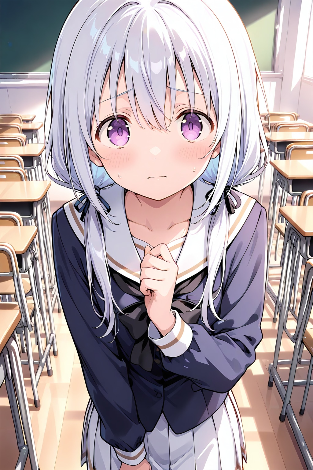 困り顔
